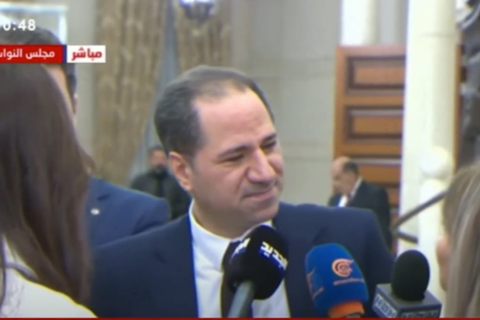 نرغب بأن نفتح صفحة جديدة ونبني دولة قانون حقيقية يدا بيد لا إقصاء فيها لأحد ونتمنى من الفريق الآخر ان يلاقينا